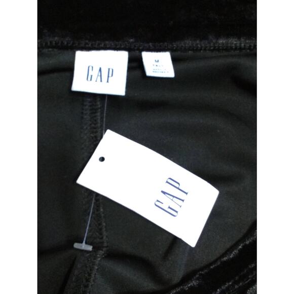 Gap Women's Crushed Velvet Velour Top Shirt Whimsigoth Black Medium Tall New - Picture 9 of 13